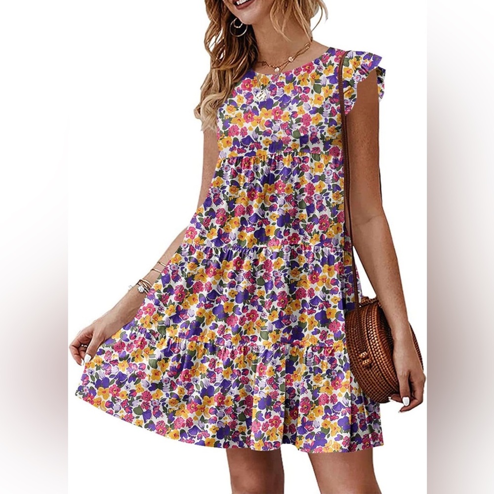 Kirundo Flowy Pleated Floral Dress size XL